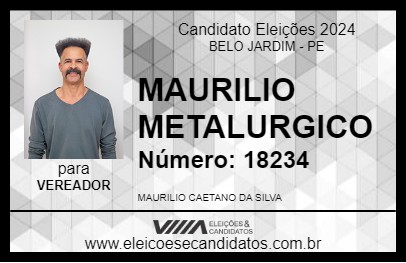 Candidato MAURILIO METALURGICO 2024 - BELO JARDIM - Eleições