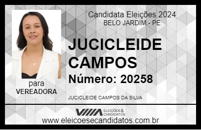 Candidato JUCICLEIDE CAMPOS 2024 - BELO JARDIM - Eleições