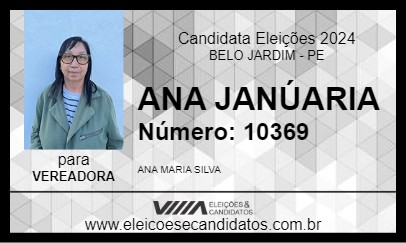 Candidato ANA JANÚARIA 2024 - BELO JARDIM - Eleições