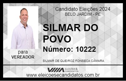 Candidato SILMAR DO POVO 2024 - BELO JARDIM - Eleições