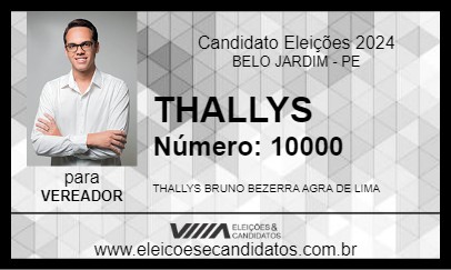 Candidato THALLYS 2024 - BELO JARDIM - Eleições