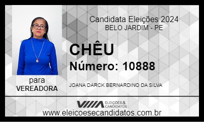 Candidato CHÊU 2024 - BELO JARDIM - Eleições