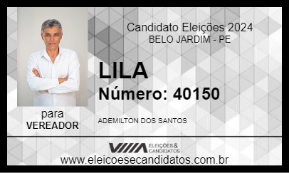 Candidato LILA 2024 - BELO JARDIM - Eleições