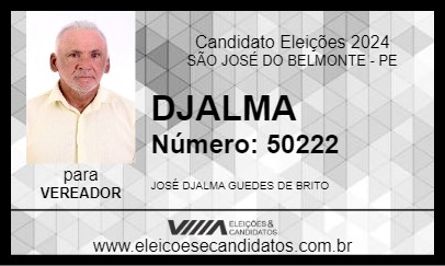 Candidato DJALMA 2024 - SÃO JOSÉ DO BELMONTE - Eleições