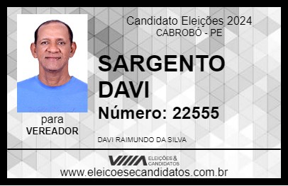 Candidato DAVI DA ESCOLA 2024 - CABROBÓ - Eleições