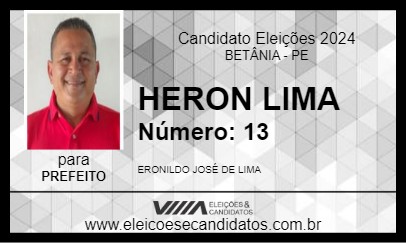 Candidato HERON LIMA 2024 - BETÂNIA - Eleições