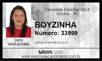 Candidato BOYZINHA  2024 - ESCADA - Eleições