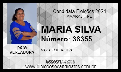 Candidato MARIA SILVA 2024 - AMARAJI - Eleições