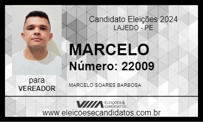 Candidato MARCELO 2024 - LAJEDO - Eleições