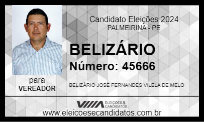 Candidato BELIZÁRIO 2024 - PALMEIRINA - Eleições