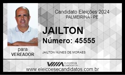 Candidato JAILTON 2024 - PALMEIRINA - Eleições