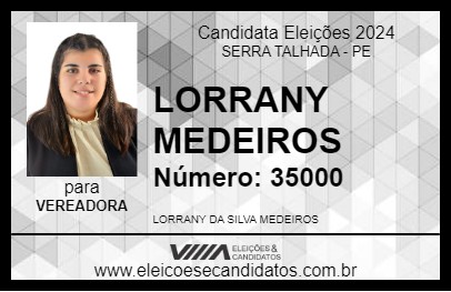 Candidato LORRANY MEDEIROS 2024 - SERRA TALHADA - Eleições