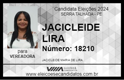 Candidato JACICLEIDE LIRA 2024 - SERRA TALHADA - Eleições