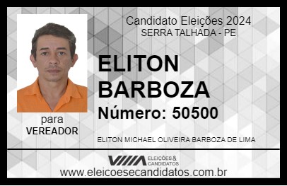 Candidato ELITON BARBOZA 2024 - SERRA TALHADA - Eleições