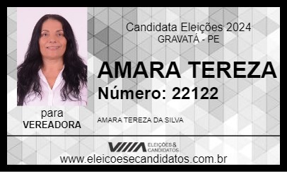 Candidato AMARA TEREZA 2024 - GRAVATÁ - Eleições