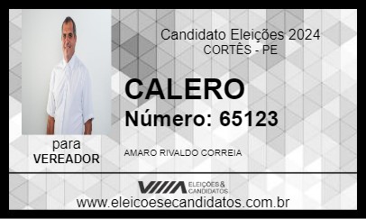 Candidato CALERO 2024 - CORTÊS - Eleições