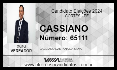 Candidato CASSIANO 2024 - CORTÊS - Eleições