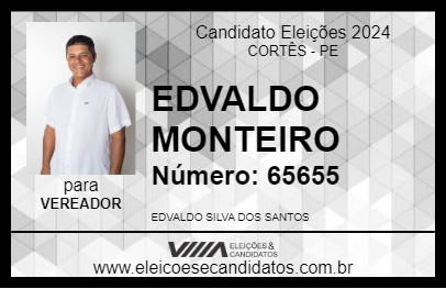 Candidato EDVALDO MONTEIRO 2024 - CORTÊS - Eleições