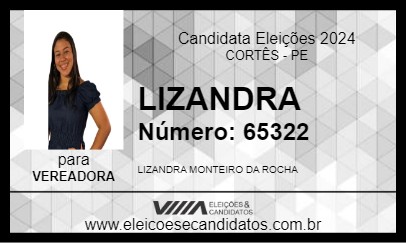 Candidato LIZANDRA 2024 - CORTÊS - Eleições