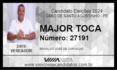 Candidato MAJOR TOCA 2024 - CABO DE SANTO AGOSTINHO - Eleições