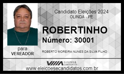 Candidato ROBERTINHO 2024 - OLINDA - Eleições