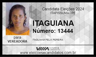 Candidato ITAGUIANA 2024 - ITAPISSUMA - Eleições