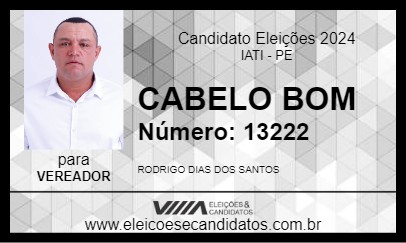 Candidato CABELO BOM 2024 - IATI - Eleições