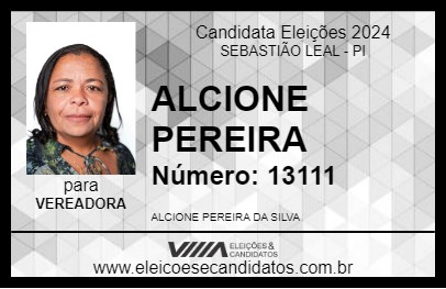 Candidato ALCIONE PEREIRA 2024 - SEBASTIÃO LEAL - Eleições