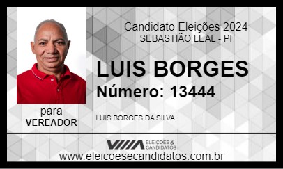 Candidato LUIS BORGES 2024 - SEBASTIÃO LEAL - Eleições