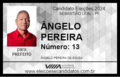 Candidato ÂNGELO PEREIRA 2024 - SEBASTIÃO LEAL - Eleições