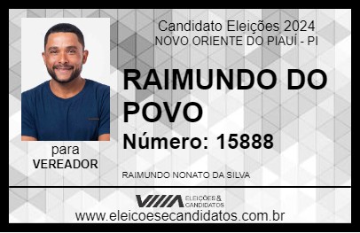 Candidato RAIMUNDO DO POVO 2024 - NOVO ORIENTE DO PIAUÍ - Eleições