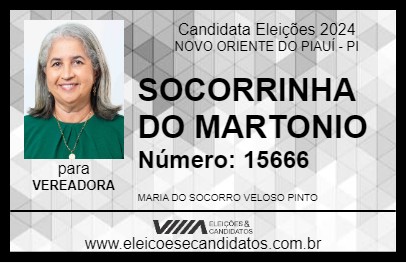 Candidato SOCORRINHA DO MARTONIO 2024 - NOVO ORIENTE DO PIAUÍ - Eleições