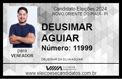 Candidato DEUSIMAR AGUIAR 2024 - NOVO ORIENTE DO PIAUÍ - Eleições