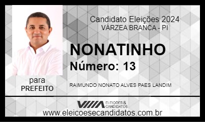 Candidato NONATINHO 2024 - VÁRZEA BRANCA - Eleições