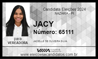 Candidato JACY 2024 - NAZÁRIA - Eleições