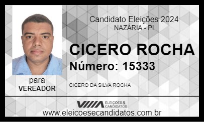 Candidato CICERO ROCHA 2024 - NAZÁRIA - Eleições