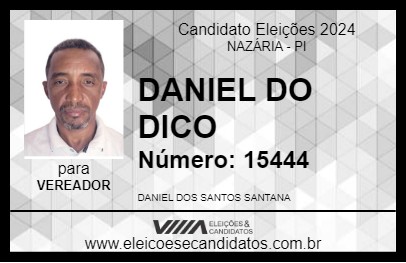 Candidato DANIEL DO DICO 2024 - NAZÁRIA - Eleições