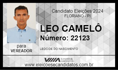 Candidato LEO CAMELÔ 2024 - FLORIANO - Eleições