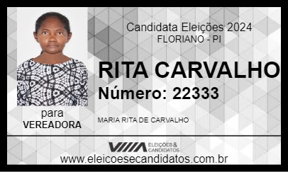 Candidato RITA CARVALHO 2024 - FLORIANO - Eleições