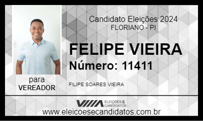 Candidato FELIPE VIEIRA 2024 - FLORIANO - Eleições