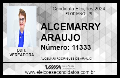 Candidato ALCEMARRY ARAUJO 2024 - FLORIANO - Eleições