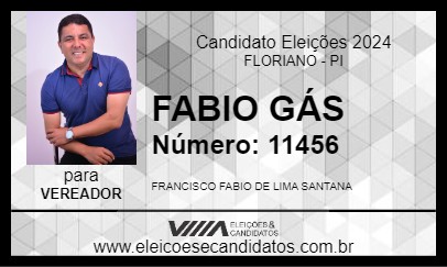 Candidato FABIO GÁS 2024 - FLORIANO - Eleições