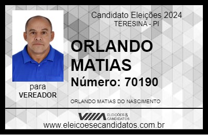 Candidato ORLANDO MATIAS 2024 - TERESINA - Eleições