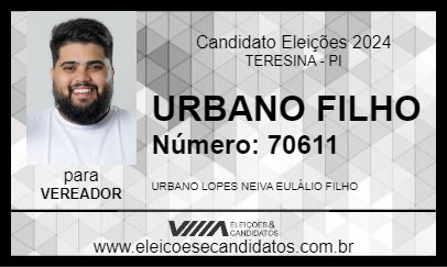 Candidato URBANO FILHO 2024 - TERESINA - Eleições