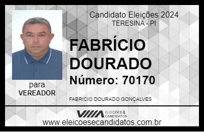 Candidato FABRÍCIO DOURADO 2024 - TERESINA - Eleições