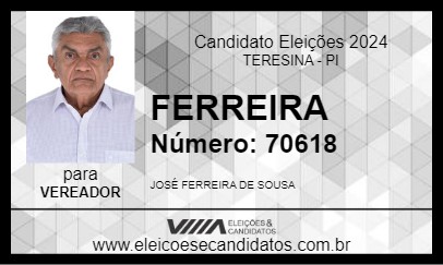 Candidato FERREIRA 2024 - TERESINA - Eleições