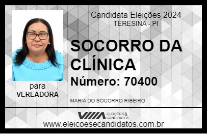 Candidato SOCORRO DA CLÍNICA 2024 - TERESINA - Eleições