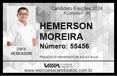 Candidato HEMERSON MOREIRA 2024 - FLORIANO - Eleições