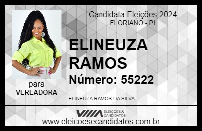 Candidato ELINEUZA RAMOS 2024 - FLORIANO - Eleições