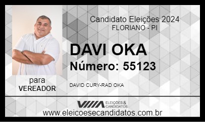 Candidato DAVID OKA 2024 - FLORIANO - Eleições